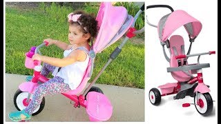 فتحنا هدية للونا - كيف ركبنا بسكليت الأطفال  Radio flyer tricycle