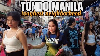 Tondo ManilaToughest Neighborhood [4k] walking tour