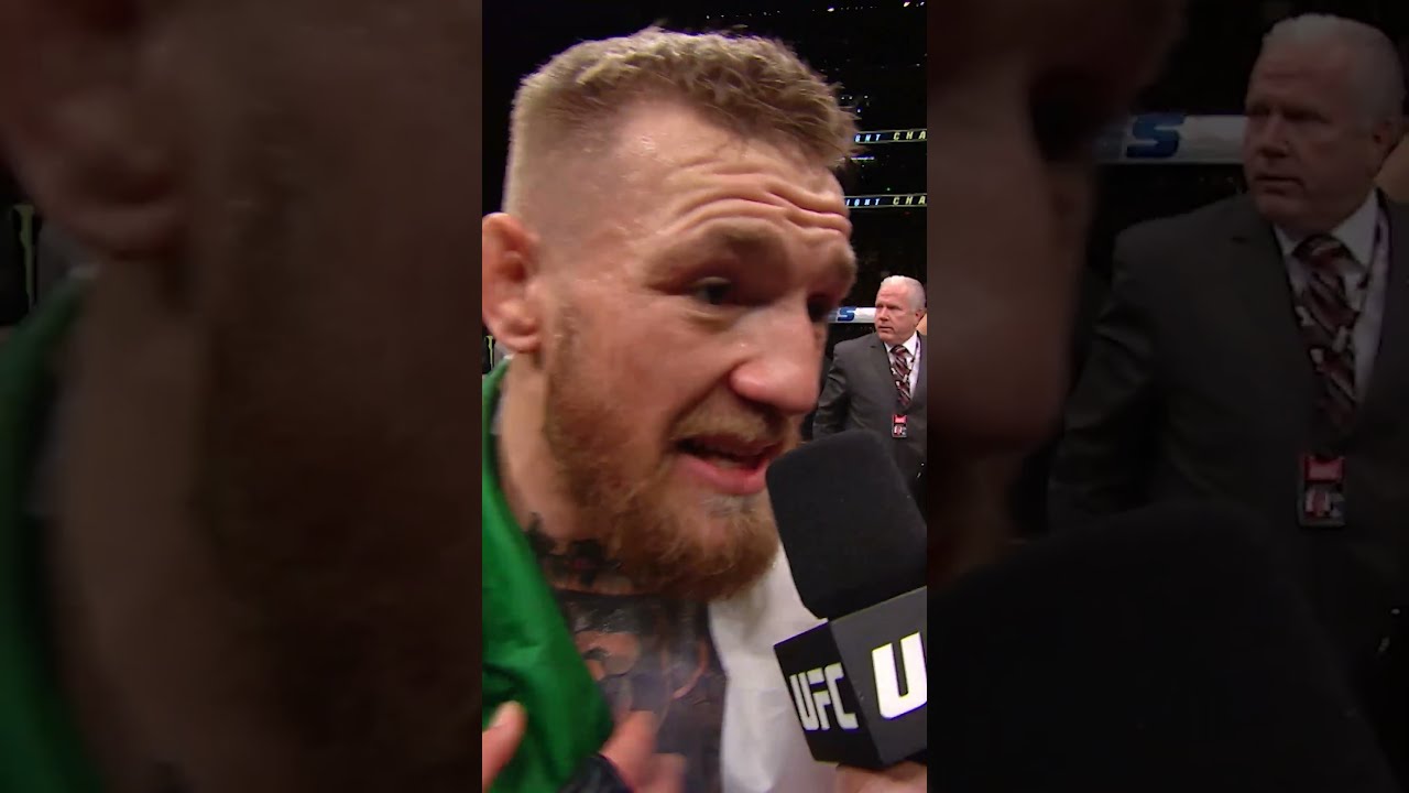 Conor McGregor Delivered One Of The Most ICONIC Octagon Speeches