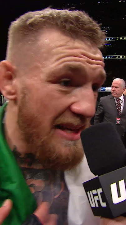Conor McGregor delivered one of the most ICONIC Octagon speeches