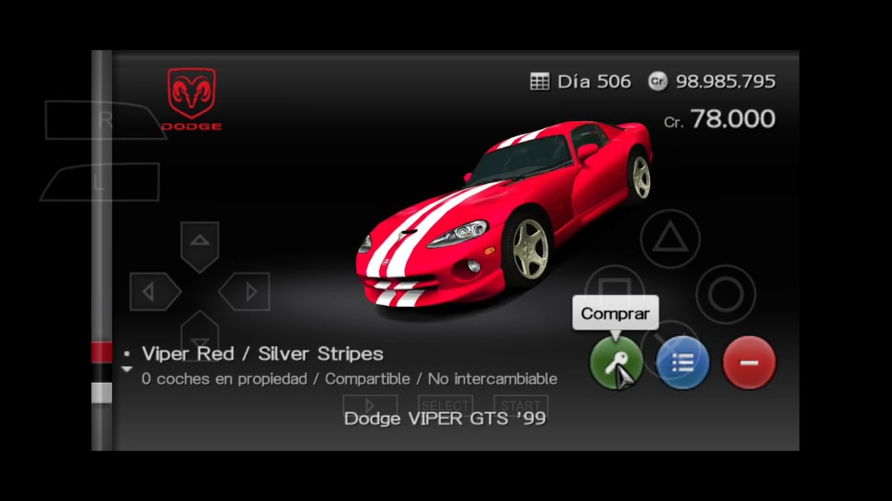 Gran Turismo PSP New camera dealership test (Remix mod #6) - YouTube