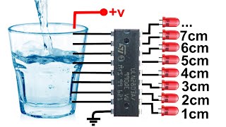 A circuit that can measure water at 8 levels | #utsource