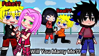 Marriage proposal ✨ || meme || Naruto || Gacha Club