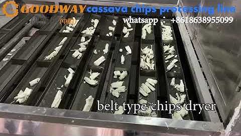 dry processing cassava flour processing line cassava chips processing machine