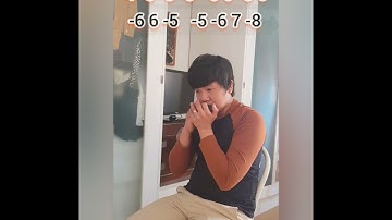 Auld Lang Syne - diatonic key of c with tabs harmonica cover