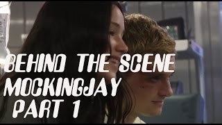 Behind the scene - Mockingjay part 1 - Josh Hutcherson and Jennifer Lawrence ( ending scene)