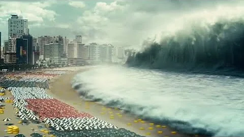 60fps 海云台 Haeundae Korean movie 2009 (Tsunami scene cut) HD