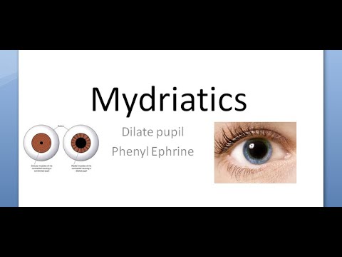 Ophthalmology 580 Mydriatic Dilate Pupil PhenylEphrine Tropicamide Mydriasis Eye drop fundoscopy