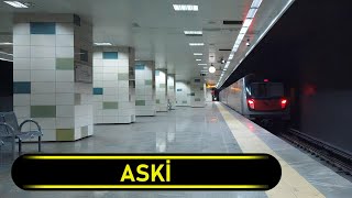 Metro Station ASKİ - Ankara 🇹🇷 - Walkthrough 🚶