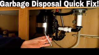 Garbage Disposal Repair Quick Fix