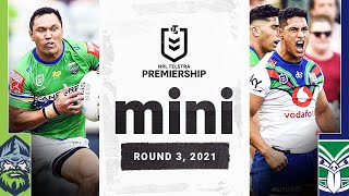 Tuivasa-Sheck's heroics secure points for Warriors in Canberra | Match Mini | Round 3, 2021 | NRL