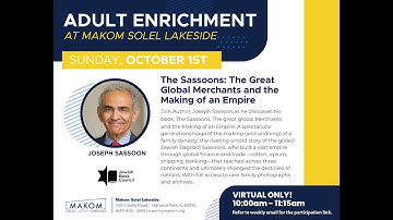 10/1/2023, Joseph Sassoon, The Sassoons: The Great Global Merchants and the Making of an Empire