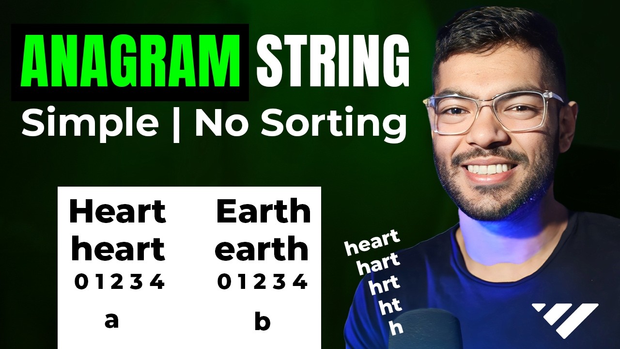 Anagram String in Java for ISC School Strings Program - YouTube