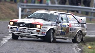 Audi Quattro Show At Rally Legend 2021 | Drifts, Anti-Lag, Flames & Turbo 5-Cylinder Sound!