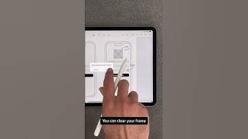Thumbnail of Clear the frame to start a fresh sketching journey. 🤩 #mockup #ipad