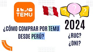 Eres de Perú y quieres comprar en la app de TEMU