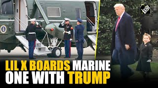 Heart-warming moment | President Trump boards Marine One with Elon Musk’s son, Lil X