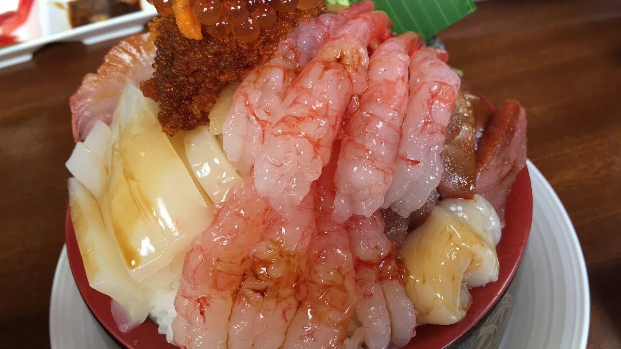 北海道増毛町 寿司のまつくら ジャンボ生ちらし Youtube