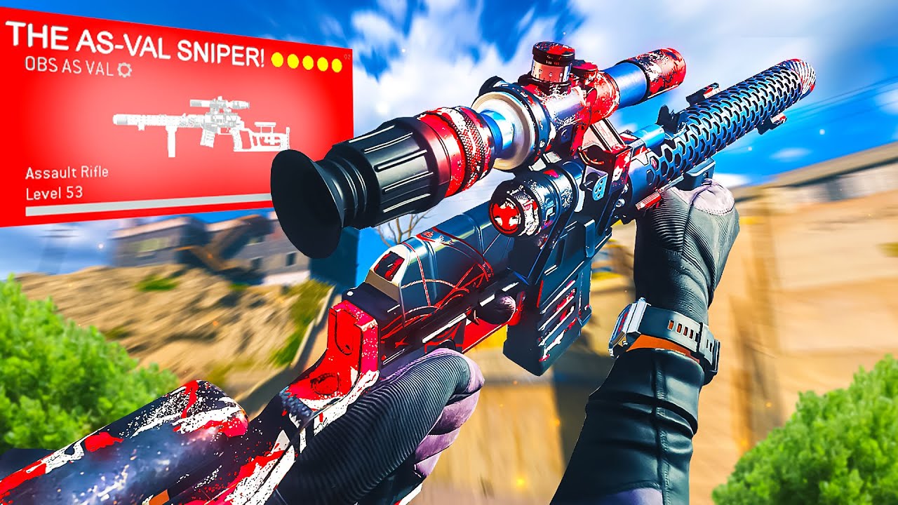 Sniping with the 10 ROUND AS VAL on REBIRTH! 😳 (Warzone Season 6)