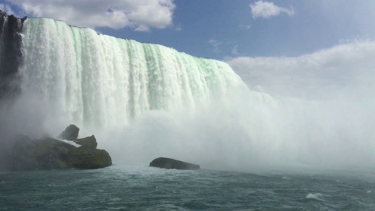 LES CHUTES DU NIAGARA (NIAGARA FALLS) American Falls & Canadian Falls (Horseshoe Falls) YouTube