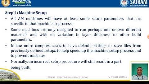 Lecture Video_15ME82_Module1  Additive Manufacturing Process_Dr C Anil Kumar