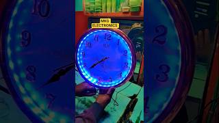 Wall clock system set in home #wall clock #ledlights #ytshorts #viralshort