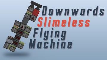 Downwards Slimeless Flying Machine | Minecraft 1.11+
