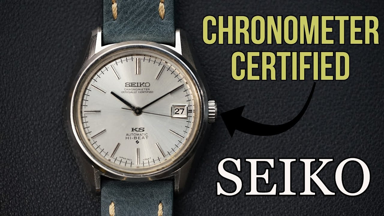 King Seiko Chronometer Certified Hi Beat 5625 – 7040 56KS - COSC Certified  Seiko KS - YouTube