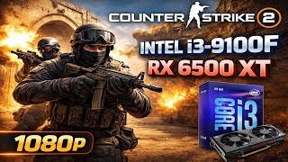 Counter Strike 2 on Core i3-9100F 3.6GHz RX 6500 XT 1080p Medium
