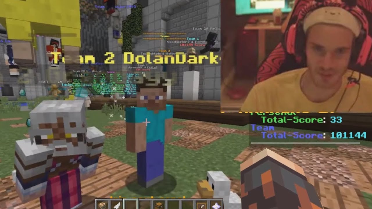 we stalked pewdiepie in Minecraft Monday