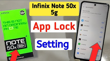 How to lock apps in Infinix note 50x 5g/ Infinix note 50x 5g me app lock kaise kare/app lock setting