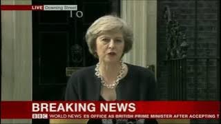 2016   BBC World News Special   UK Theresa May Delivers 1st Inaugural Speech as PM   13716   YouTube