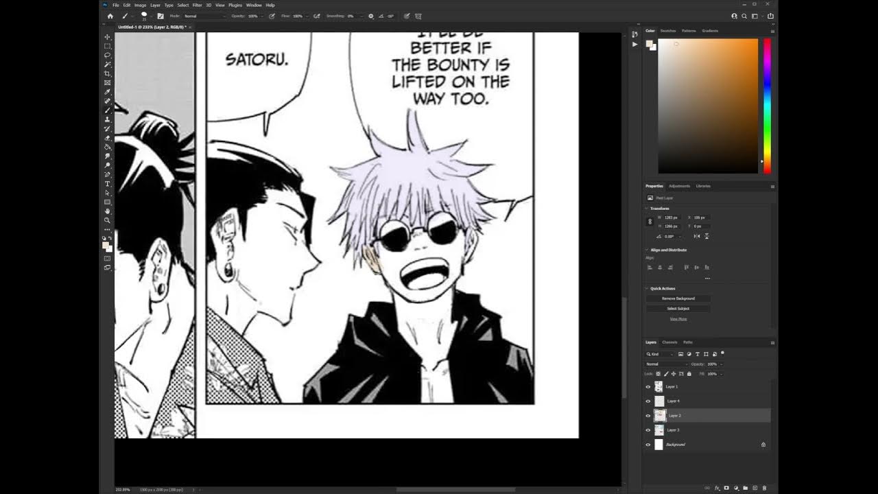 Jujutsu Kaisen Manga Coloring (Speedpaint) Bad Example by Takayan