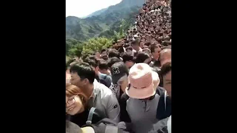 The Great wall in Chinese National holiday