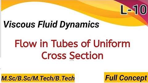 Flow in Tubes of Uniform Cross Section, Viscous Fluid Dynamics, Fluid Flow, Mechanics #MScFinalMaths