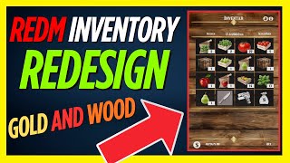 RedM Inventory Redesign Gold And Wood VORP