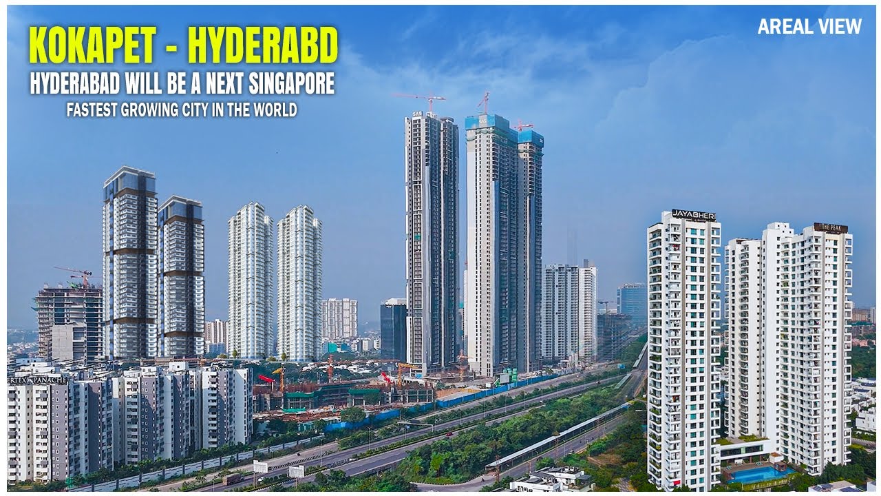 Hyderabad will be a next Singapore | Kokapet Areal View
