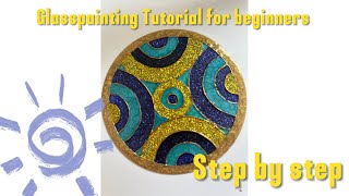 🔴wooow🔴how to do vitrail painting| pebeo prisme| pebeo moon |glasspainting Tutorial for Beginnes