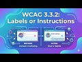 WACG 3.3.2 Labels or Instructions