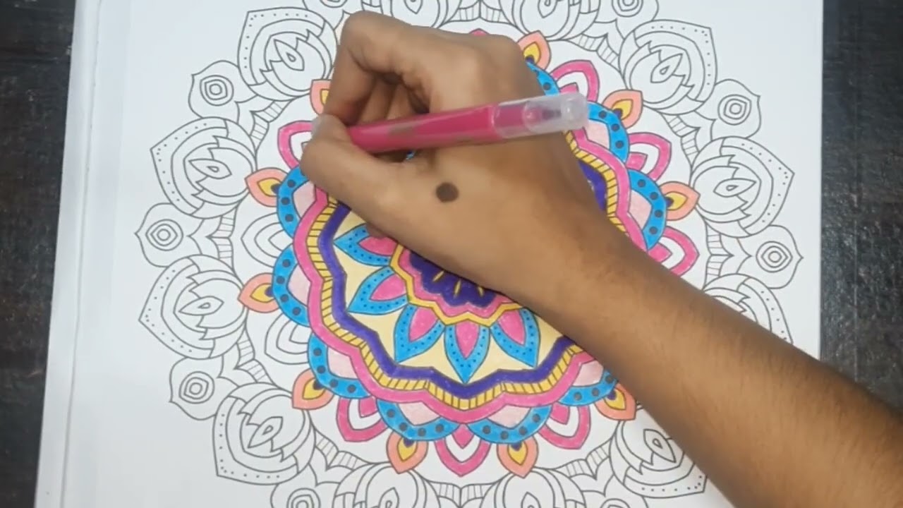 Relaxing Mandala Coloring with Tibetan Music | Liborio Conti