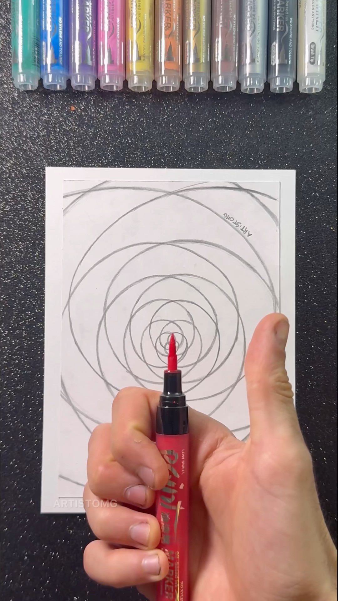 Let’s Create Visual Arts with Satisfying Markers! ?✨? #artistomg