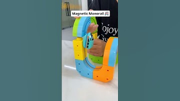 This magnetic monorail toy is NOT your ordinary train set. 🚂✨ Science + fun = pure joy! 🔄