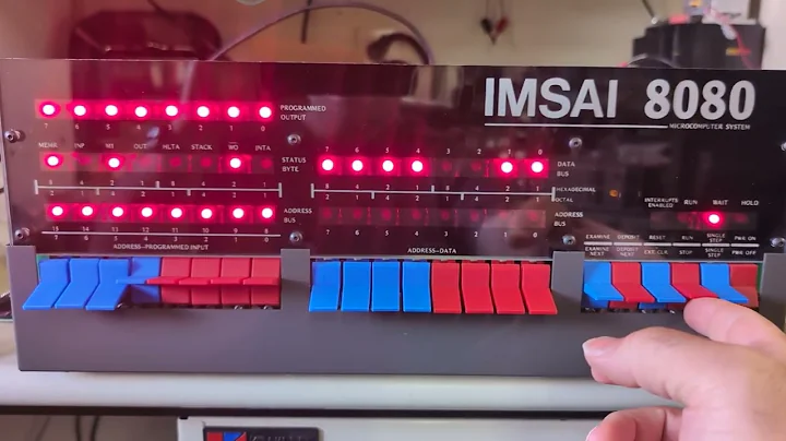 IMSAI 8080 just starting up CP/M