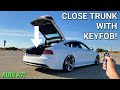 ENABLING CLOSING OF TRUNK WITH THE KEYFOB on my 2016 Audi C7.5/4G8 A7 Quattro Prestige!