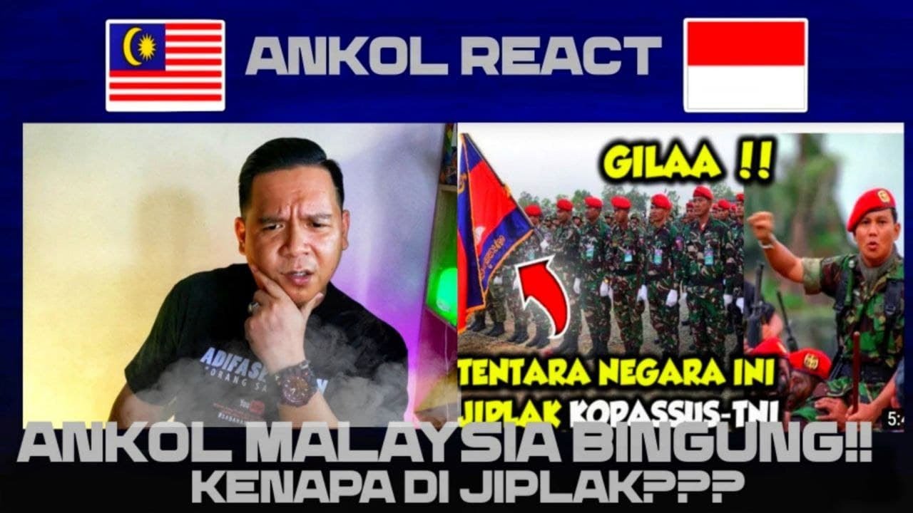🇲🇾REACTION | KAGET!! PASUKAN KHUSUS KAMBOJA JIPLAK TIRU KOPASSUS TNI KERANA INI!!?