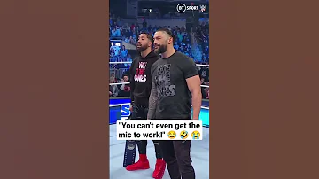 Roman Reigns is pure comedy gold! 😂 #WWE #RomanReigns #SmackDown #Shorts