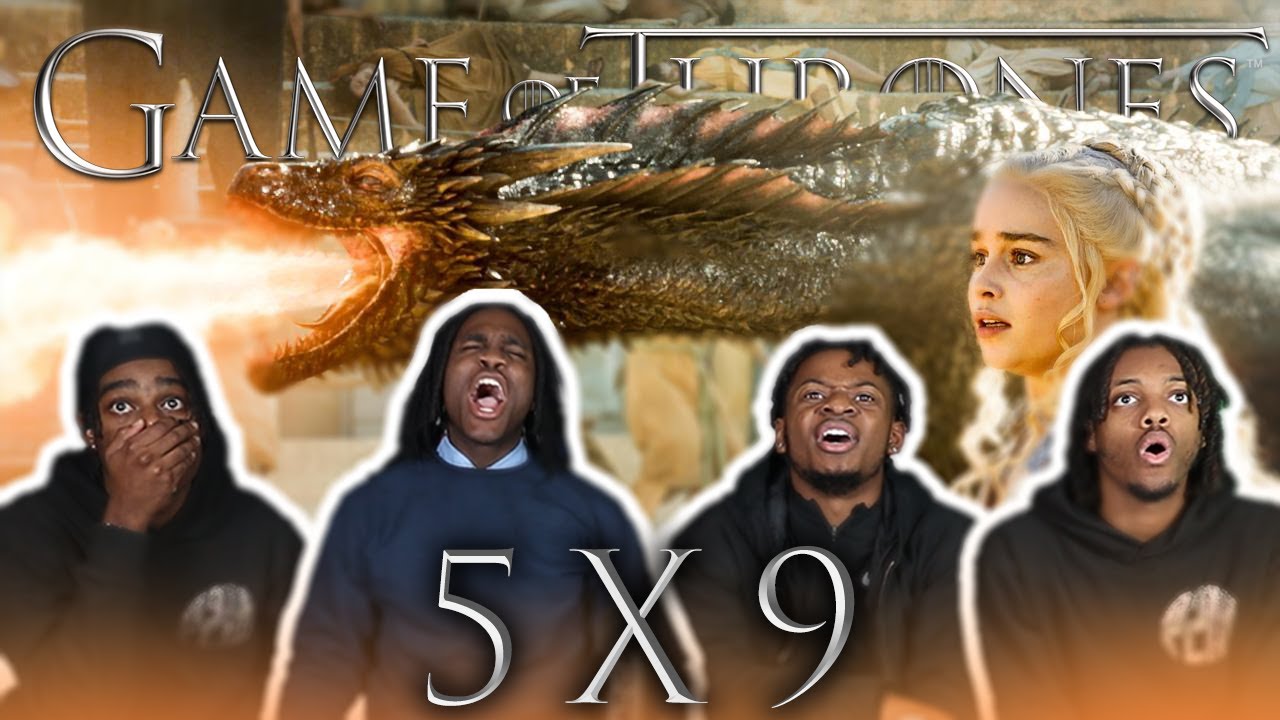 THE DRAGONNNN!!!!! | GAME OF THRONES GROUP REACTION!! | 5x9