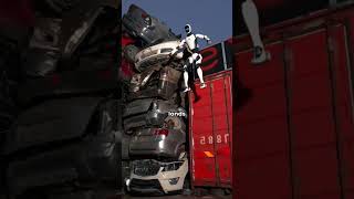 They built a robot that gets hit by a car, stands back up, and takes down thieves