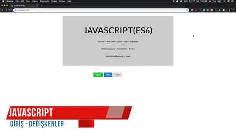 Başlangıç seviyesi Javascript Dersleri: #1 JS