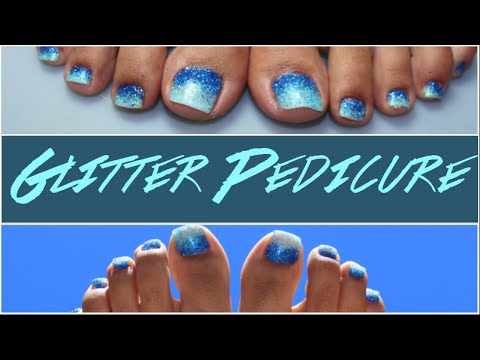 💅 NAIL ART 💅 GLITTER PEDICURE